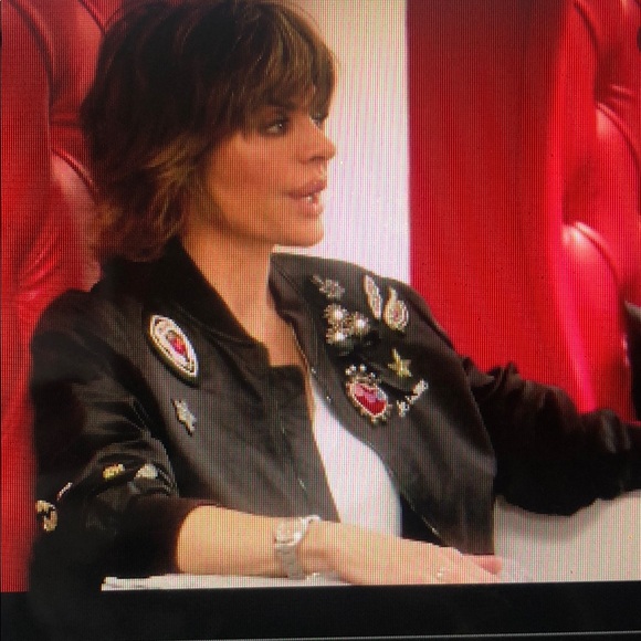 Cinq a Sept Black Mercer Patch Bomber Jacket - Picture 7 of 7